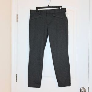 NEW Gap Midrise Ankle Skinny Stretch Pants Sz 12 Deep Gray NWT
